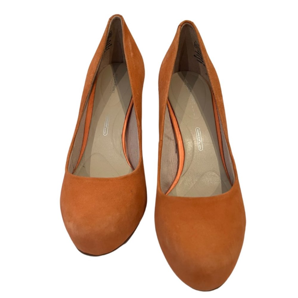 Rockport Seven to 7 High Plain Pump High Heels, Beautiful Peach/Orange, Size 7.5
